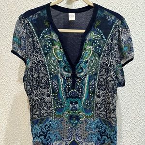 Bila short sleeve blouse (XL)